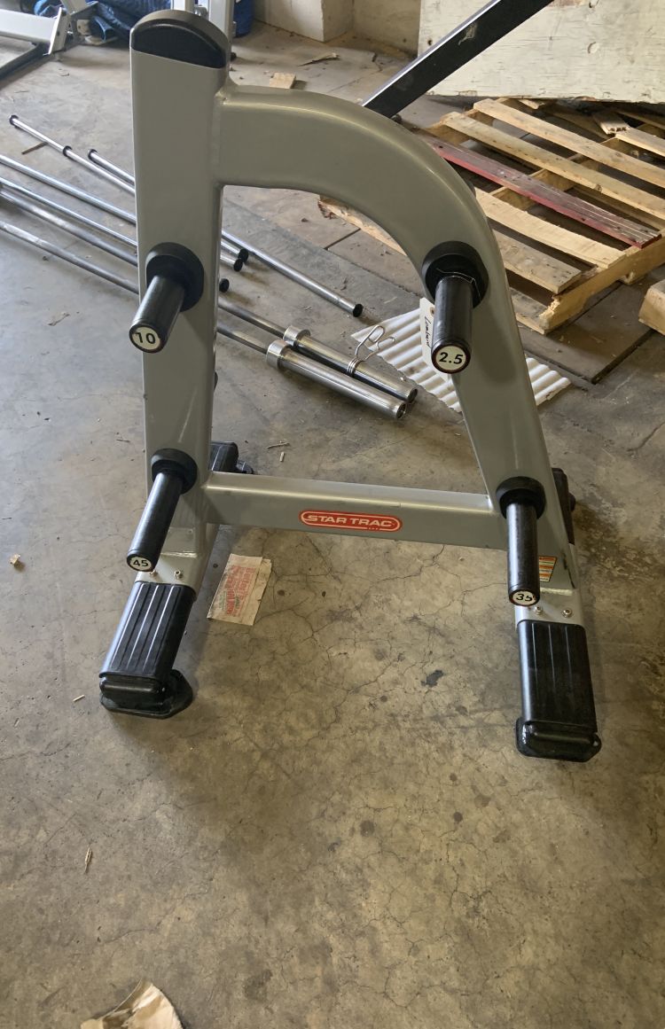 Star Trac Olympic Plate Tree Used Carolina Fitness Equipment