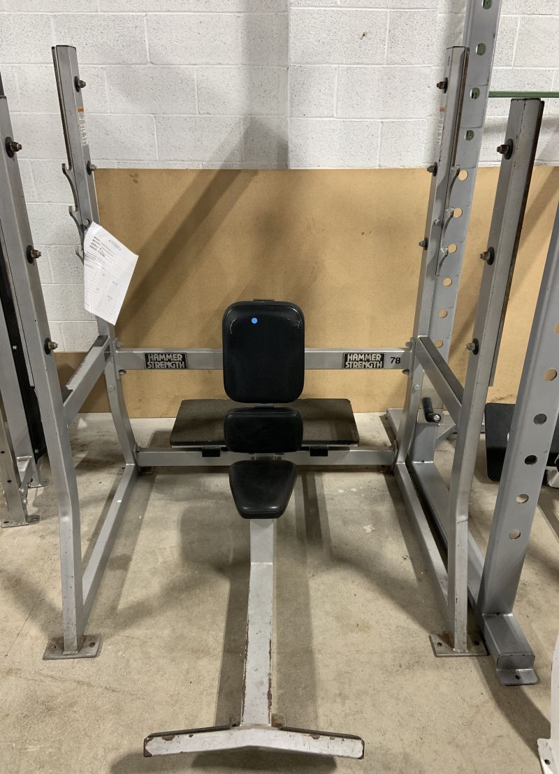 Hammer Strength Olympic Military Bench Used Carolina Fitness