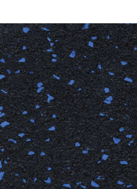 Zip-Tile Interlocking Standard Fleck Flooring-Color-9.5mm-(BLUE)