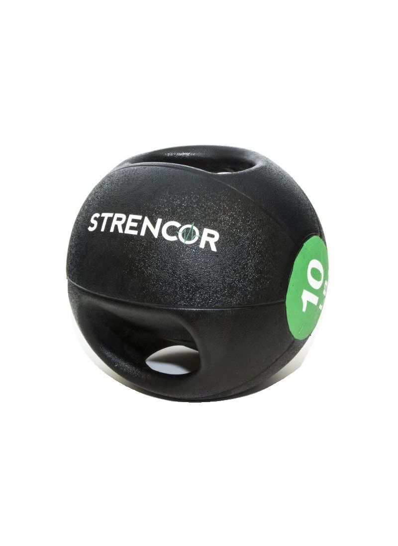 Strencor Dual Handle Rubber Medicine Ball | 10 lb Medicine Ball